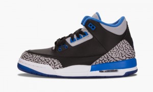 Nike AIr Jordan 3 Retro BG 'Urheilu Blue' Lasten Kengät Mustat Sininen Harmaat | 837PQTDLY
