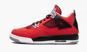 Nike AIr Jordan 4 Retro GS 'Toro Bravo' Lasten Kengät Punainen Valkoinen Mustat Harmaat | 490AICGDB