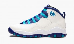 Nike Air Jordan 10 Retro BG 'Charlotte Hornets' Lasten Kengät Valkoinen Sininen | 139WXBFGP