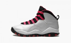 Nike Air Jordan 10 Retro (GS) Lasten Kengät Harmaat Mustat Punainen | 493DMOYQT