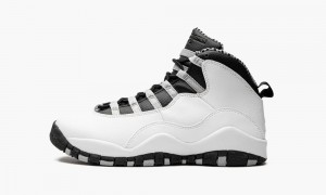 Nike Air Jordan 10 Retro GS 'Steel' Lasten Kengät Valkoinen | 589NJRYBF