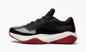 Nike Air Jordan 11 CMFT Low 'BRED' Miesten Kengät Mustat Valkoinen Punainen | 240IXCGSR
