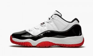 Nike Air Jordan 11 Low GS 'Concord Bred' Lasten Kengät Valkoinen Punainen Mustat | 753LEKZFO