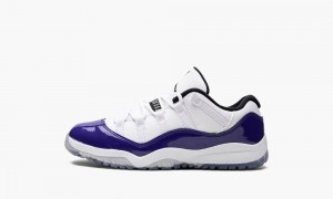 Nike Air Jordan 11 Low PS 'Concord Sketch' Lasten Kengät Valkoinen Mustat Violetit | 837XDNSUC
