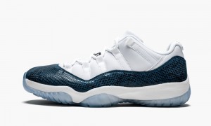 Nike Air Jordan 11 Retro Low LE 'Blue Snakeskin' Miesten Kengät Valkoinen Mustat Laivastonsininen | 587UDQHZT