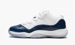Nike Air Jordan 11 Retro Low LE GS 'Blue Snakeskin' Lasten Kengät Mustat Laivastonsininen | 918NKMBGR