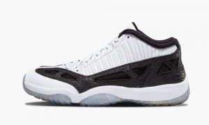 Nike Air Jordan 11 Retro Low Miesten Kengät Valkoinen Metal Hopea Mustat | 195ZAUHFO