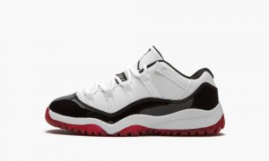Nike Air Jordan 11 Retro Low PS 'Concord Bred' Lasten Kengät Valkoinen Punainen Mustat | 813NCRPKW