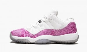 Nike Air Jordan 11 Retro Low 'Snake' Lasten Kengät Valkoinen Mustat Pinkki | 860QEKNGR
