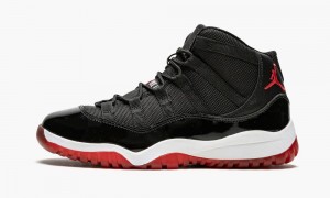 Nike Air Jordan 11 Retro (PS) 'Bred' Lasten Kengät Mustat Punainen Valkoinen | 690FMZTAE