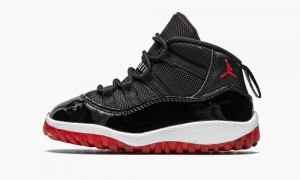 Nike Air Jordan 11 Retro (TD) 'Bred' Lasten Kengät Mustat Punainen Valkoinen | 140TXGBEM