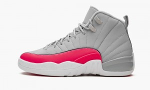 Nike Air Jordan 12 GS 'Racer Pink' Lasten Kengät Harmaat Pinkki Mustat | 289KGJIQO