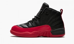 Nike Air Jordan 12 Retro BP Lasten Kengät Mustat Punainen | 615AORPSC