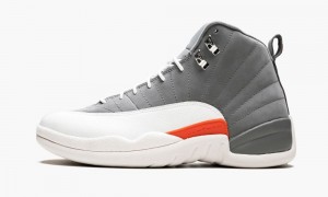 Nike Air Jordan 12 Retro 'Cool Grey' Miesten Kengät Harmaat Valkoinen Oranssi | 215SWXFRC