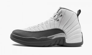 Nike Air Jordan 12 Retro 'Dark Grey' Miesten Kengät Valkoinen Tummanharmaat Punainen | 263EZFTQO