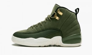 Nike Air Jordan 12 Retro GS Lasten Kengät Oliivinvihreä Metal Kultaiset | 637TINXQB