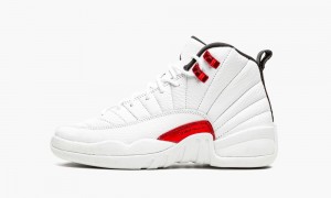 Nike Air Jordan 12 Retro GS 'Twist' Lasten Kengät Valkoinen Mustat Punainen | 981HZDEBM