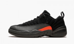 Nike Air Jordan 12 Retro Low Miesten Kengät Mustat Oranssi Tummanharmaat | 940VUMYPJ