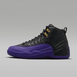 Nike Air Jordan 12 Retro Miesten Kengät Mustat Metal Kultaiset Violetit | 438OFMTDR