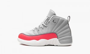 Nike Air Jordan 12 Retro PS 'Racer Pink' Lasten Kengät Harmaat Pinkki Mustat | 375RKTPVX