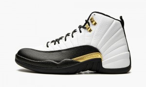 Nike Air Jordan 12 Retro 'Royalty Taxi' Miesten Kengät Valkoinen Mustat Metal Kultaiset | 963HPRWXU