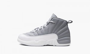 Nike Air Jordan 12 Retro 'Stealth' Lasten Kengät Valkoinen Harmaat | 169EUHDYZ