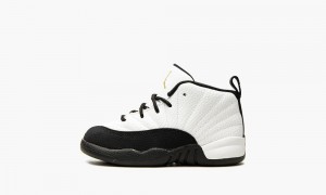Nike Air Jordan 12 Retro TD 'Royalty' Lasten Kengät Valkoinen Metal Kultaiset Mustat | 547DUERMA