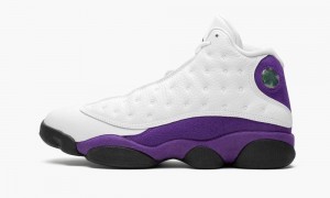 Nike Air Jordan 13 'Lakers' Miesten Kengät Valkoinen Mustat Violetit Kultaiset | 751ZHXVOR