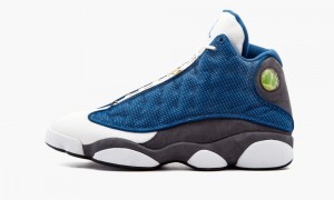 Nike Air Jordan 13 Retro 'Flint' Miesten Kengät Valkoinen Sininen | 714YBIXEK