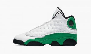 Nike Air Jordan 13 Retro (GS) 'Lucky Green' Lasten Kengät Valkoinen Vihreä Mustat | 731TIOWMV
