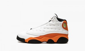 Nike Air Jordan 13 Retro PS 'Starfish' Lasten Kengät Valkoinen Mustat Oranssi | 546GAZPLI