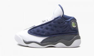 Nike Air Jordan 13 Retro TD 'Flint 2020' Lasten Kengät Laivastonsininen Harmaat Valkoinen | 621EHNDPX