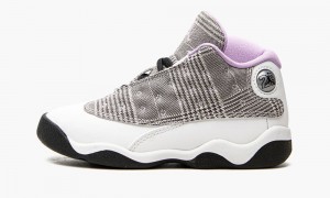 Nike Air Jordan 13 TD 'Houndstooth' Lasten Kengät Mustat Violetit Valkoinen | 142XJPTBW