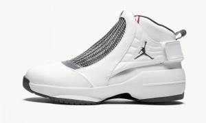 Nike Air Jordan 19 Retro Miesten Kengät Valkoinen Harmaat | 986UMWAQK