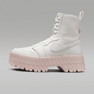 Nike Air Jordan 1 Brooklyn Naisten Kengät Valkoinen Pinkki | 285ZBCQLF