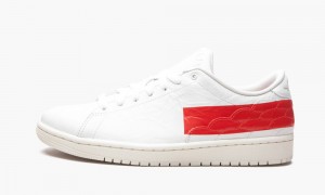 Nike Air Jordan 1 Centre Court 'University Red' Miesten Kengät Valkoinen Punainen | 897WAVREY