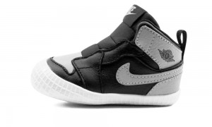 Nike Air Jordan 1 Crib 'Shadow' Lasten Kengät Mustat Valkoinen Harmaat | 023WLQPVN