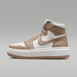 Nike Air Jordan 1 Elevate High Miesten Kengät Khaki Valkoinen | 601KTZAVY
