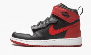 Nike Air Jordan 1 HI Flyease (GS) Lasten Kengät Mustat Punainen Valkoinen | 487DMFEKI