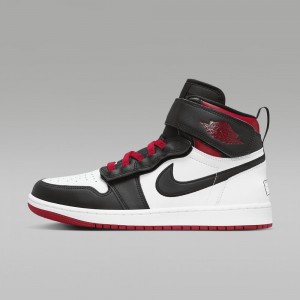 Nike Air Jordan 1 Hi FlyEase Miesten Kengät Punainen Valkoinen Mustat | 158NEJTVW