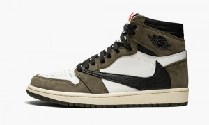 Nike Air Jordan 1 High OG TS SP 'Travis Scott' Miesten Kengät Tummanbeige Punainen | 675KBQGJT