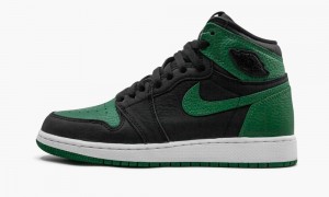Nike Air Jordan 1 High Retro GS 'Pine Green Black' Lasten Kengät Mustat Syvä Vihreä Valkoinen Punainen | 351JOCUPG