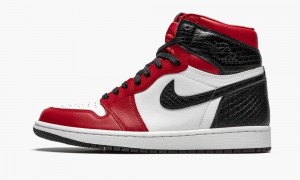 Nike Air Jordan 1 High Retro 'Satin Snake' Naisten Kengät Punainen Mustat | 157FJKARS
