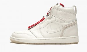Nike Air Jordan 1 High Zip AWOK 'Vogue Sail' Naisten Kengät Punainen Valkoinen | 687KURTLN