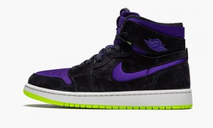 Nike Air Jordan 1 High Zoom 'Lemon Venom' Naisten Kengät Mustat Violetit Sitruuna | 315VJHDAT