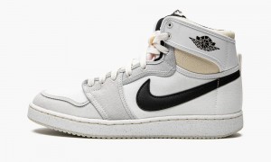 Nike Air Jordan 1 KO 'Greyscale' Miesten Kengät Valkoinen Vaaleanharmaat Mustat | 263KAZJLB