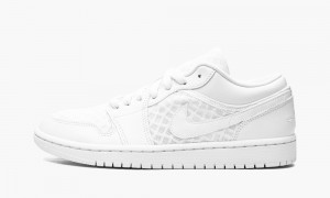 Nike Air Jordan 1 LOW BREATHE 'Triple White' Naisten Kengät Valkoinen | 546THDYKX