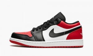 Nike Air Jordan 1 Low 'Bred Varvas' Miesten Kengät Punainen Valkoinen Mustat | 387KDFPCT