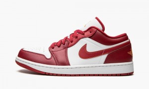 Nike Air Jordan 1 Low 'Cardinal Red' Miesten Kengät Punainen Syvä Keltainen Valkoinen | 869UJHVTP