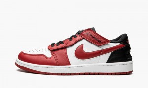 Nike Air Jordan 1 Low FlyEase Miesten Kengät Valkoinen Mustat Punainen | 206BHPJKX